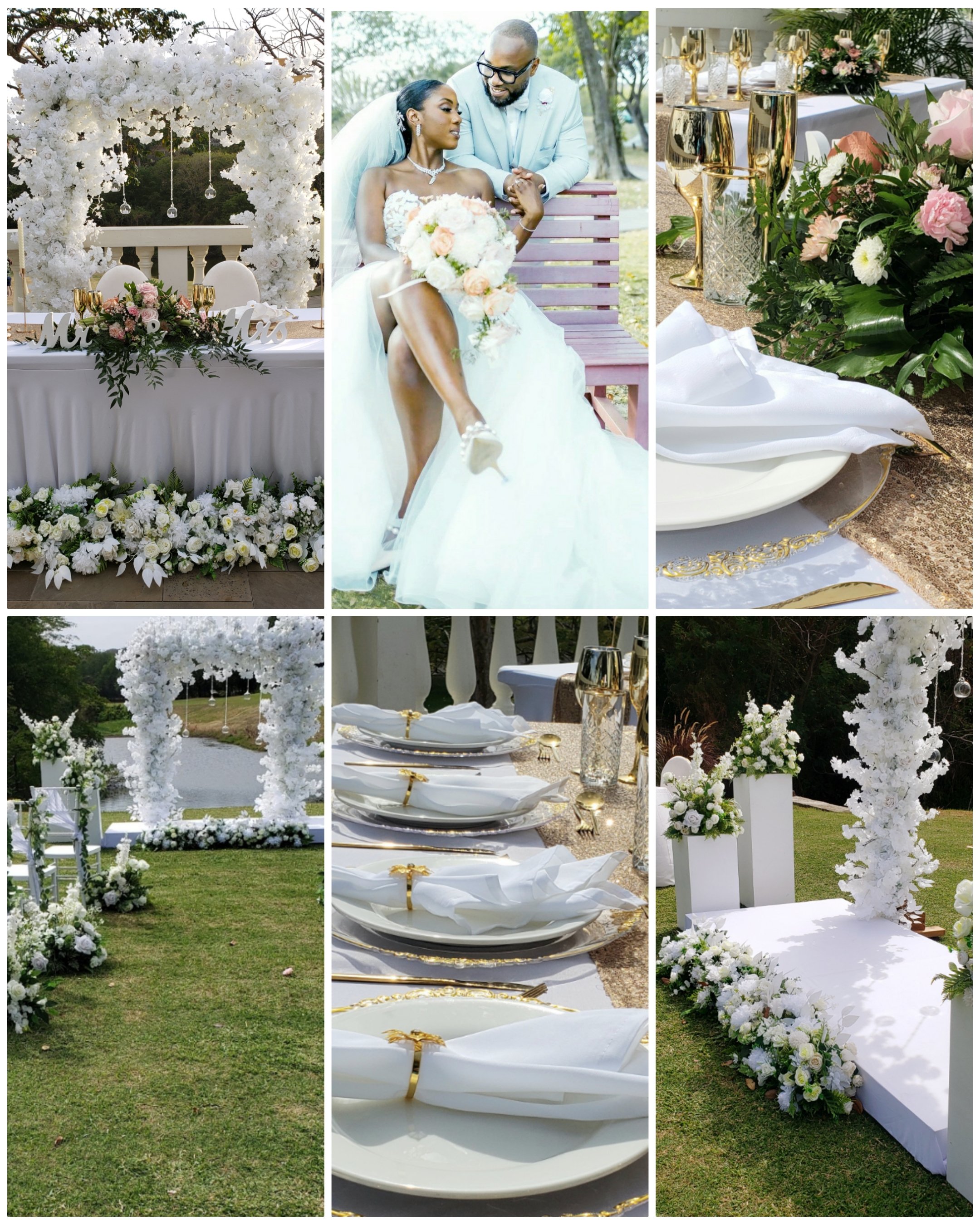 White & Gold Garden